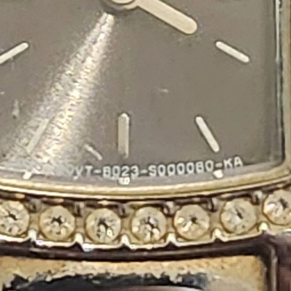 Vintage Citizen Eco-Drive Tank Blinged Out women - Picture 4 of 8